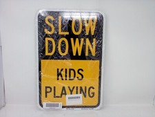 SmartSign Slow Down Kids Playing Sign 12" x 18" 2JZW Orange Heavy Duty