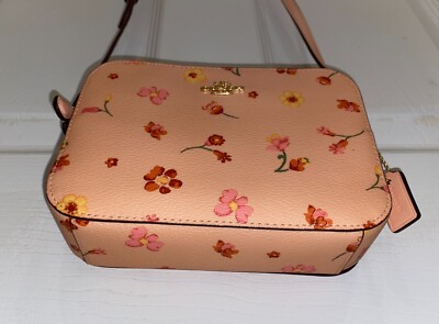 NWT Coach Mini Camera Crossbody Shoulder Bag Mystical Floral Print