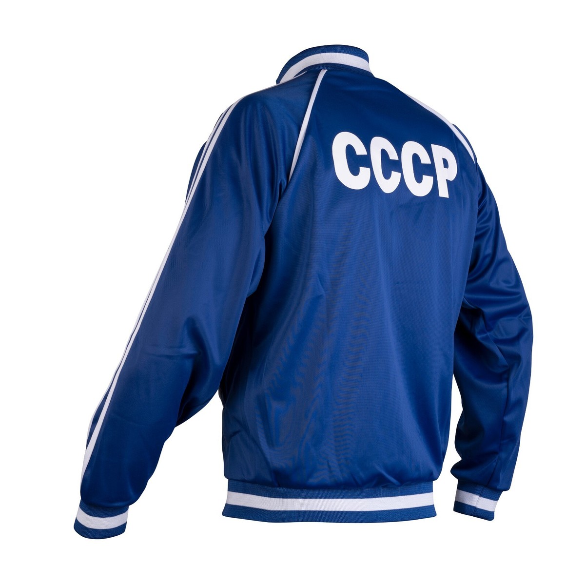 CCCP Blue Track Jacket USSR Football Sport Vintage Retro Zipper Activewear  Men's
