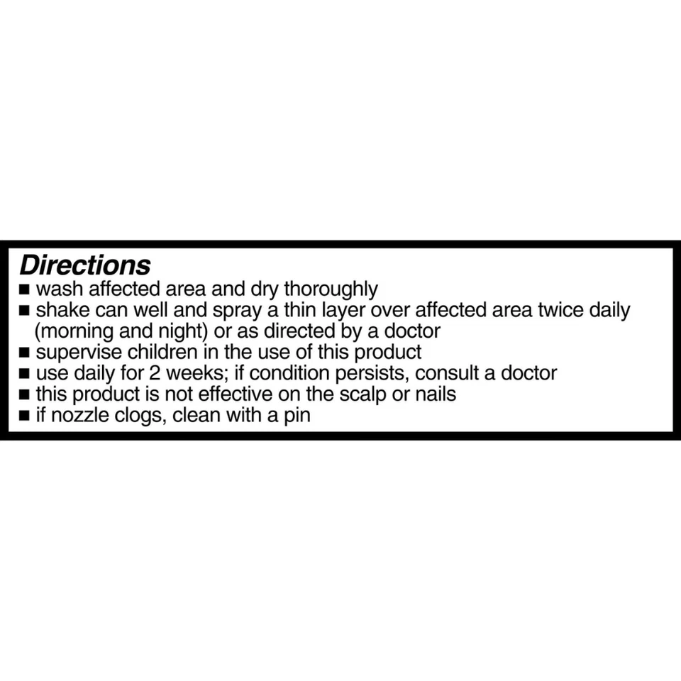 Spray antifúngico en polvo para aliviar la tiña inguinal Equate, 4,6 oz Foto 4 de 4