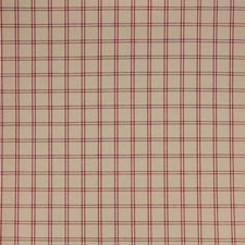 iLiv Windsor Check Cranberry Fabric Woven  Curtains Furnishings Upholstery