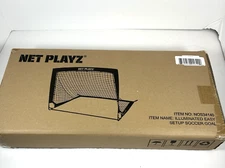 Net Playz 4 ftx3 ft Easy Fold-up Portable Illuminated Training Soccer Goal (one)