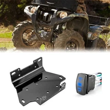 WEISEN Winch Mount w/Winch Rocker Switch For Yamaha Grizzly 550/700 2007-2015