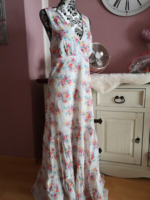 Pepe Jeans London  traumhaftes Maxikleid/Kleid Gr. 40/L  buntBoho
