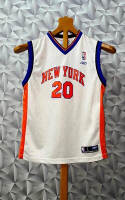 NEW YORK KNICKS ALLAN HOUSTON #20 REEBOK JERSEY SHIRT Sz YL YOUTH