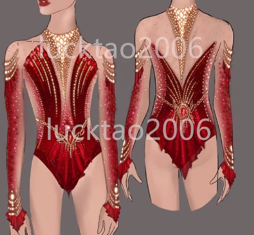 new style Figure skating Ice Skating Dress Gymnastics Costume 88149
