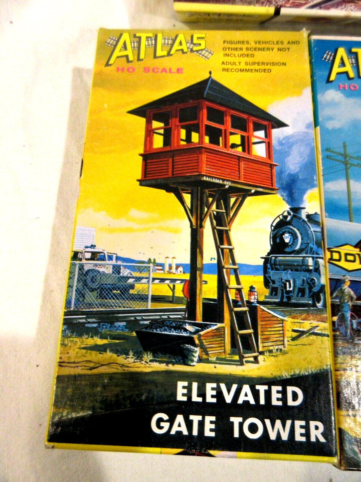 4-Vintage Atlas HO Scale Buildings in Original Boxes Unbuilt NIB | eBay