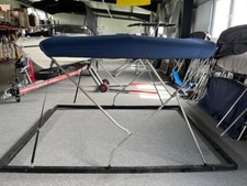 Edelstahl Bimini Top Bootsverdeck Höhe 137cm Breite 215-228cm