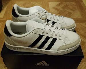 Adidas Grand Court SE FW6669 Men's 11.5 White with Black Brand New | eBay