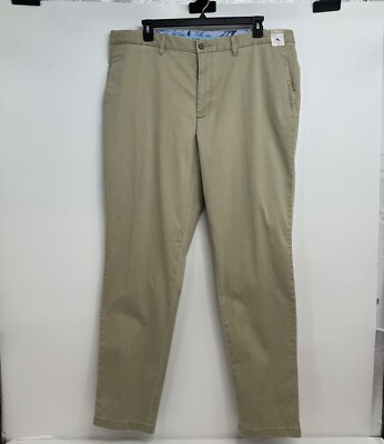 NWT Tommy Bahama Boracay Flat Front Chino Pants Mens W42 X L36 Khaki