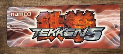 4x12 Tekken 5 Arcade Metal Wall Video Game Marquee Banner Sign