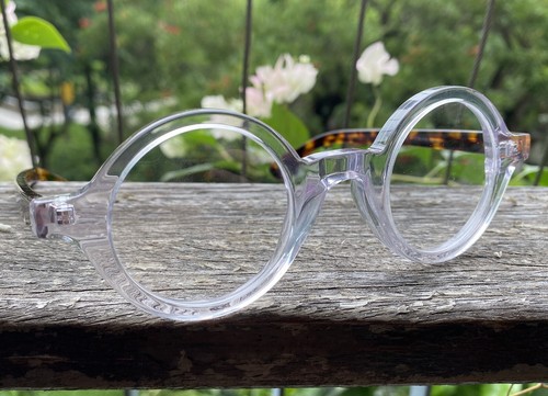 Men Round Glasses Women Round Eyeglasses Tortoise Glasses Crystal Round Glasses - Picture 3 of 11