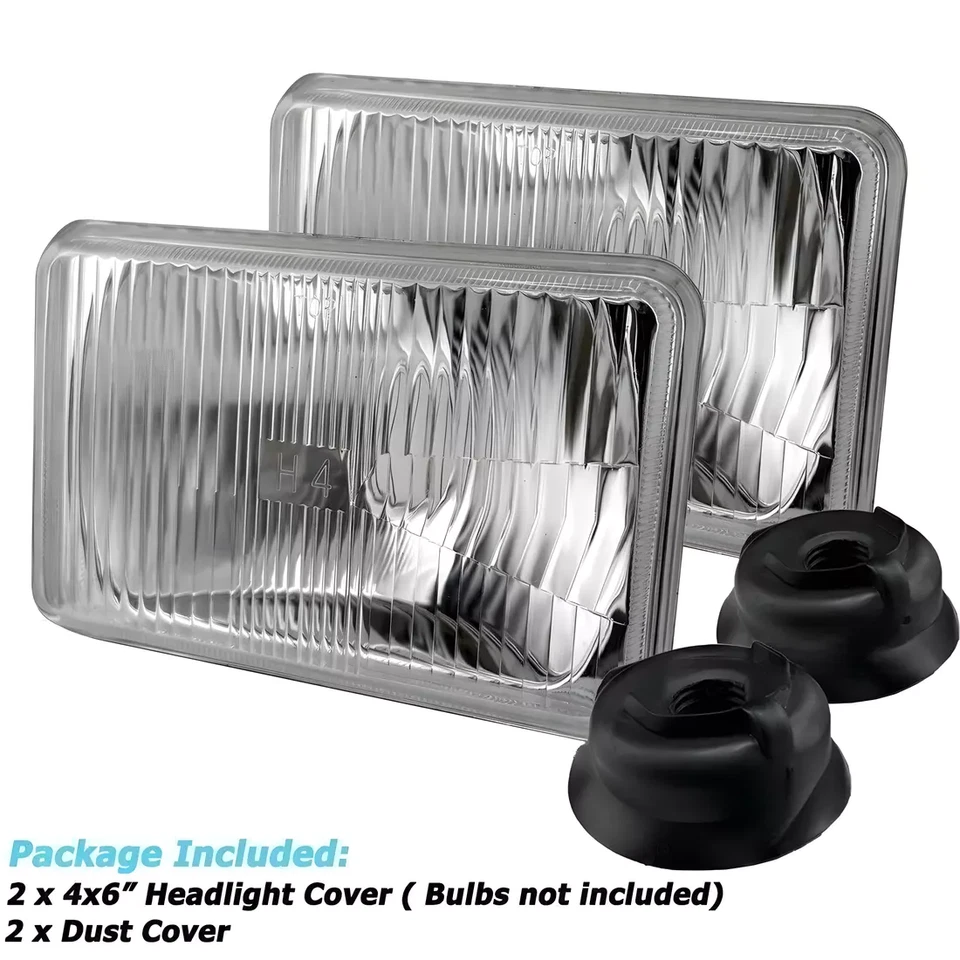 Faros LED de 4x6" para camioneta Chevy 1981-87 C10 K10 Blazer lámpara de haz alto bajo 4 piezas Foto 2 de 4