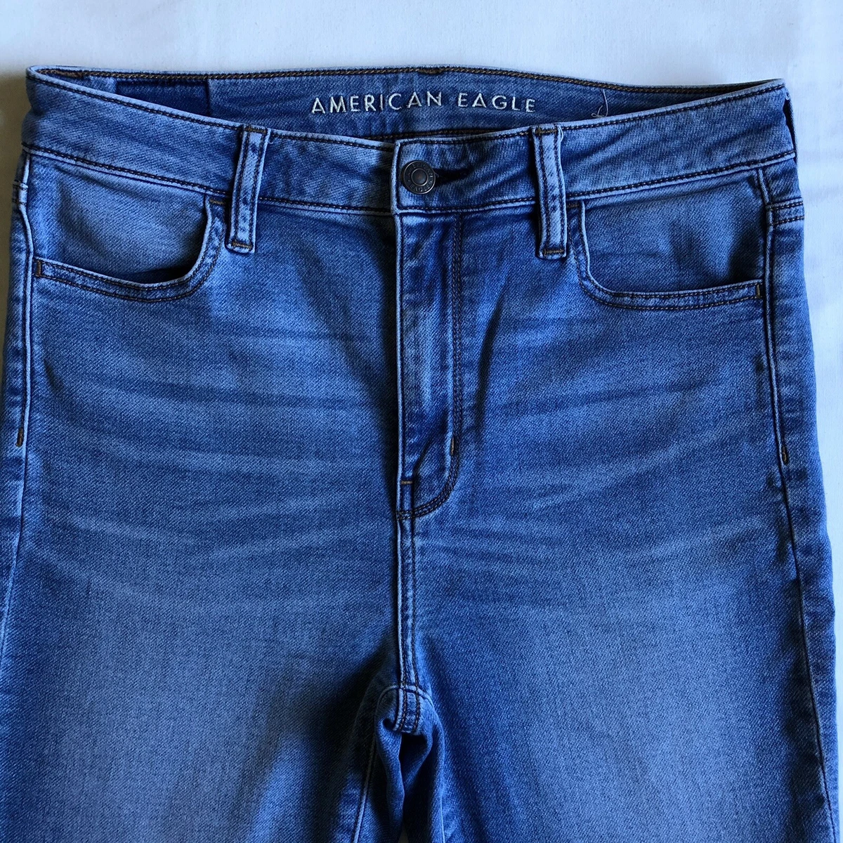 American Eagle AE Super Soft Super High Hi Rise Jegging Ocean Size 8 Regular