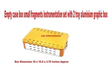 Orthopedic Empty case box for small Fragments with 2 tray aluminium graphic box