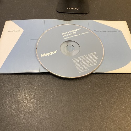Maxtor Safety Drill CD de récupération pour OneTouch 4 Mini Seagate (disque de récupération uniquement) - Photo 5/5