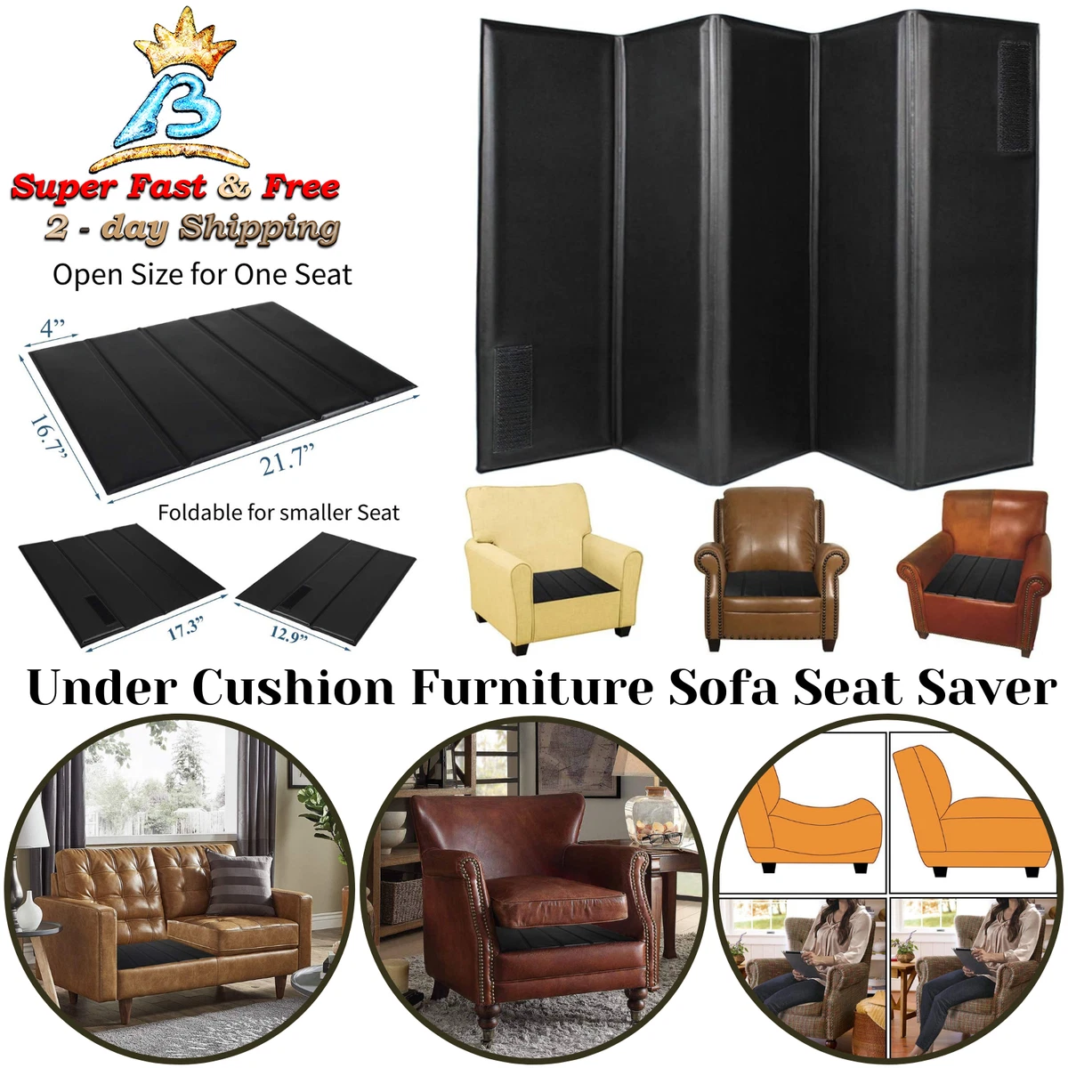 Armchair Sofa Seat Cushion Support Saver Baci Living Room