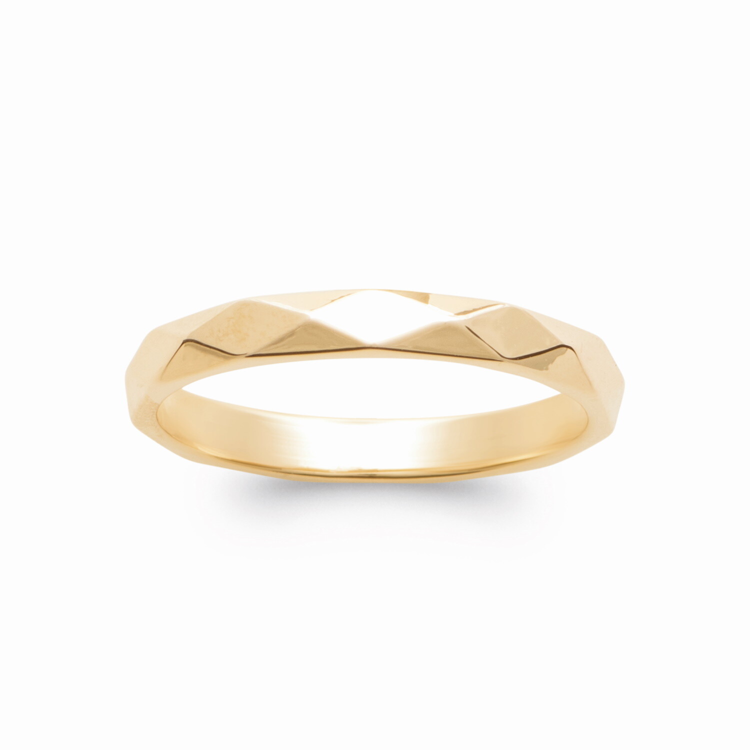 Bague anneau plaqué or 750/000 poinçonné une idée cadeau d'anniversaire