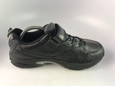 ラン Dr. Comfort Winner 5710 Black Leather Orthopedic Shoes Sneaker Men