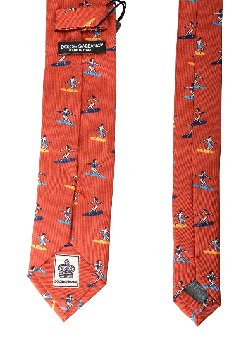 Dolce & Gabbana★素敵！Graphic Print 100% Silk Tie Dolce & Gabbana Men's Multi-Color Graphic Print 100% Silk