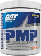GAT Sport PMP Stimulant-Free Peak Muscle Performance Pre-Workout 30 Servings New