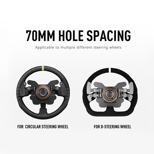 Wheel Base + Quick Release 70mm For Simagic Moza Racing Simulator Steering Wheel - Picture 6 of 10