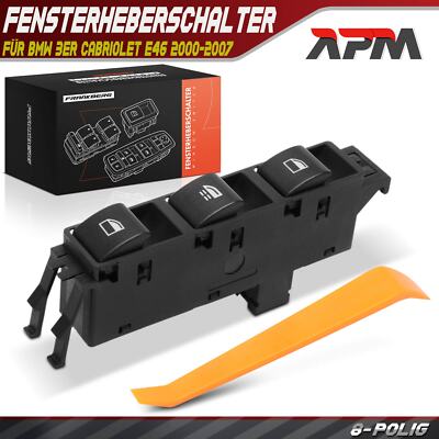 Fensterheberschalter Fahrerseite Vorne Links für BMW 3er Cabriolet E46 2000-2007