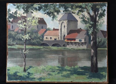 Öl auf Leinwand Schule Französische XIX Xx Unterzeichnet Und Datiert 1932