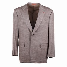 Isaia Classic-Fit Soft Woven Donegal Silk and Wool Sport Coat 48R Eu 58 NWT