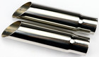 1968 - 1969 Corvette Exhaust Tips Extensions CHROME Steel 2" Inside di C3 NEW