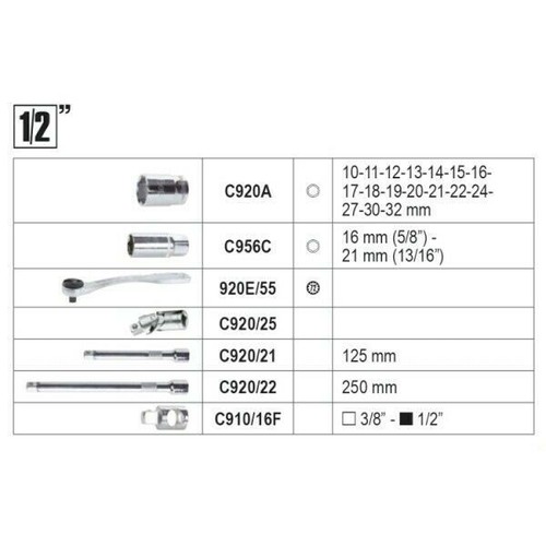 BETA 2047E/C108-21 Valigia 108 Utensili Manutenzione Generale Attrezzi Lavoro - Picture 4 of 5