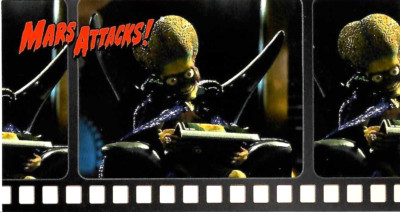 TCS 639  Topps 1996 Warner Brothers Mars Attacks Widevisions Promo Card