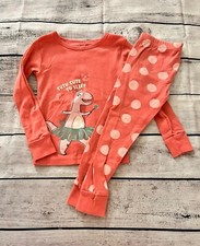 New Carter's Girls Dinosaur Pajama Set Long Sleeves  Pants Toddler 3t
