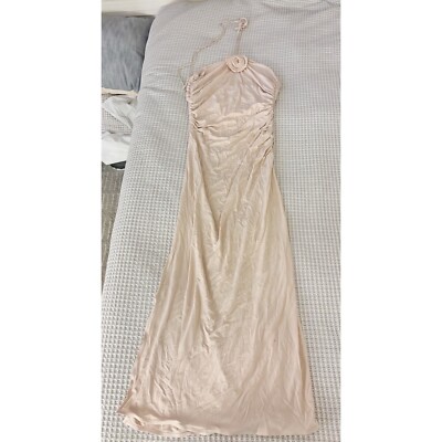 NWT Magda Butrym Rosette Halter Midi Dress