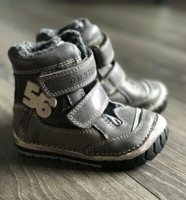 D.D. Step Jungen Thermo Winterstiefel, Echtleder, Gr. UK3 EU19