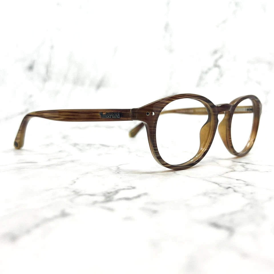 Timberland TB1538 Col.062 Anteojos Marrón Redondo Borde Completo Monturas 49-19-145 Foto 2 de 4