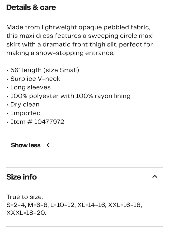 Меган LA длинным рукавом искусственного надежном Surplice галстук платье, длинным рукавом, черный, Sm, новый - Изображение 3 из 4