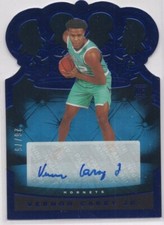 Vernon Carey Jr. 2020-21 Panini Crown Royal Rookie Auto Blue #25/75