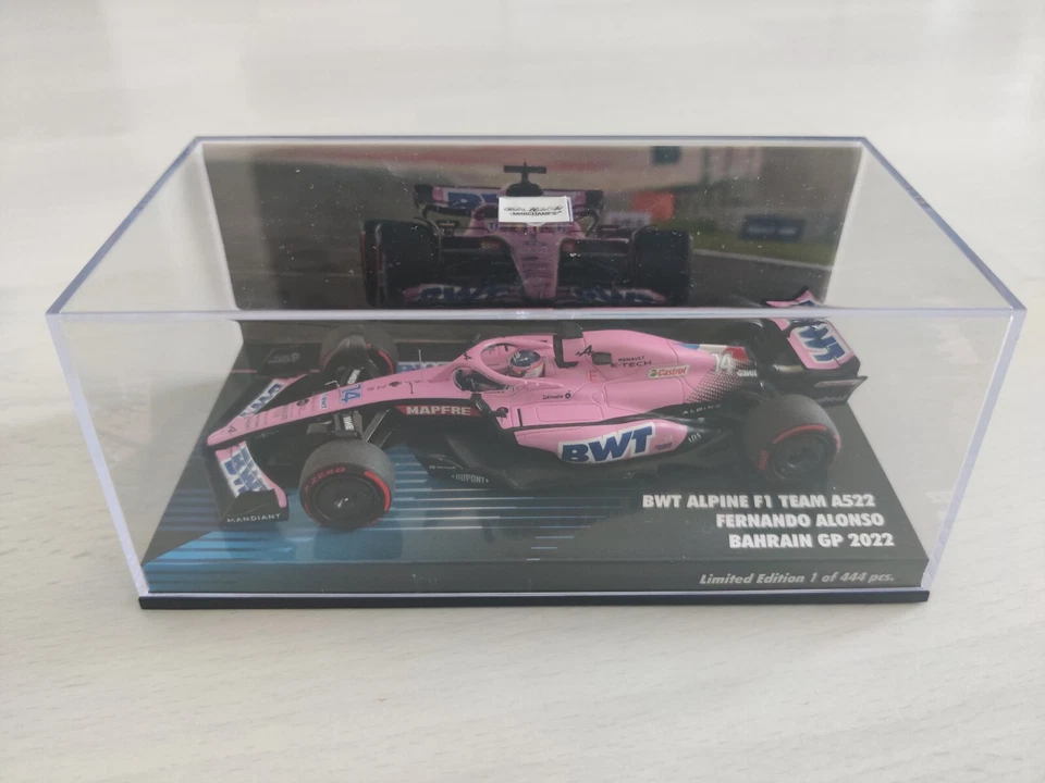 F1 Alpine A522, Alonso, Bahrain GP 2022, Limited: 444 pcs.,  Minichamps, 1:43 - Image 3 of 3