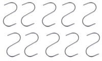 Fleischhaken 10 Cm - 4 Mm - 10 X RäUcherhaken Fleischerhaken S-Haken KüChenhaken