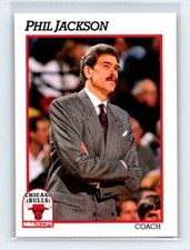 1991-92 Hoops Series 1 Coach #224 Phil Jackson Chicago Bulls