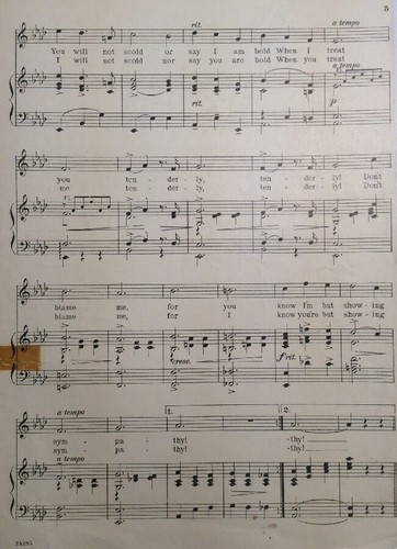 Sympathy Waltz Song 1912 Rudolf Friml Otto Hauerbach SheetNoteMusic - Picture 11 of 12