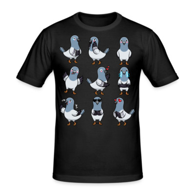Taube T-Shirt Vogel Columbidae Emoticons Tauben Geschenk