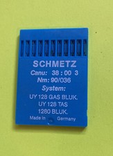  NOS 38:00 3-90/36-SCHMETZ- SEWING MACHINE NEEDLES PK. 10 FREE SHIPPING 