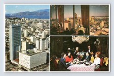Postcard California San Francisco CA Hilton Tower Hotel Henri's Room 1960s