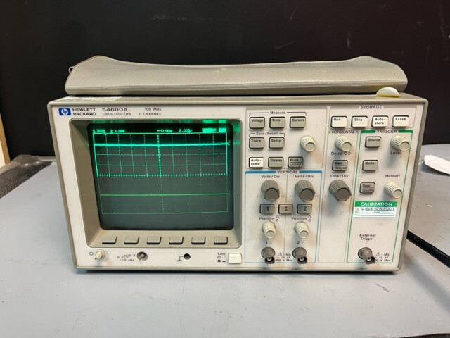 HP 54600A OSCILLOSCOPE WITH 54658A RS-232 MEASUREMENT HP 54600A OSCILLOSCOPE WITH 54658A RS-232 MEASUREMENT