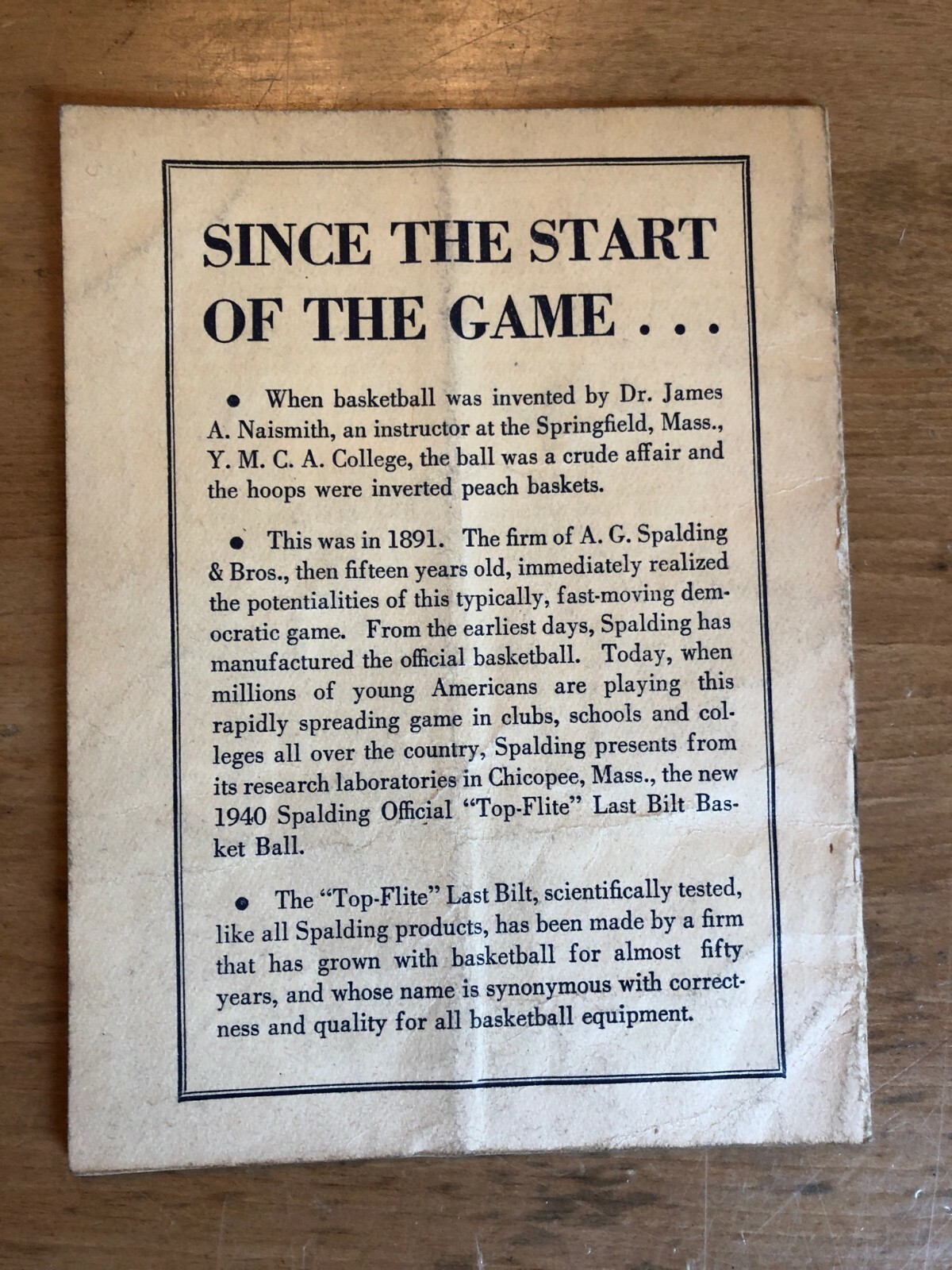 19391940 Spalding's Athletic Library Basketball Official Rules & Guide