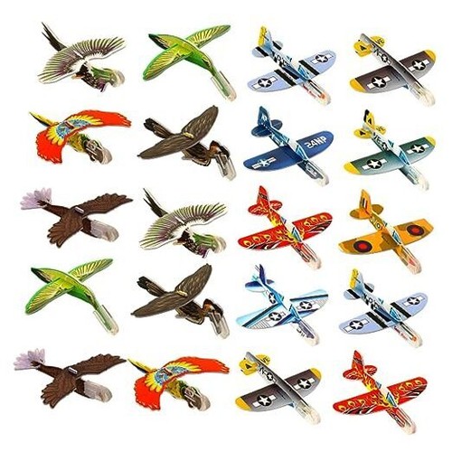 60 Pcs Foam Airplanes Party Favors for Kids - Glider Planes, Paper Airplanes