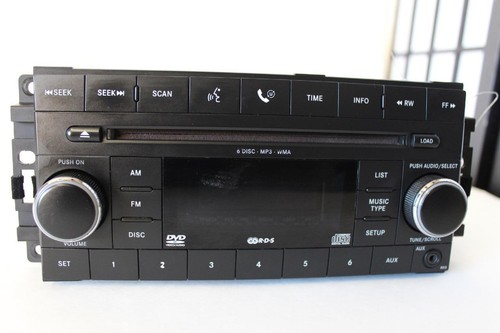 Jeep Dodge Chrysler 2008-2012 6 discos CD RADIO DVD MP3 REPRODUCTOR WMA 05064940AD - Imagen 2 de 9