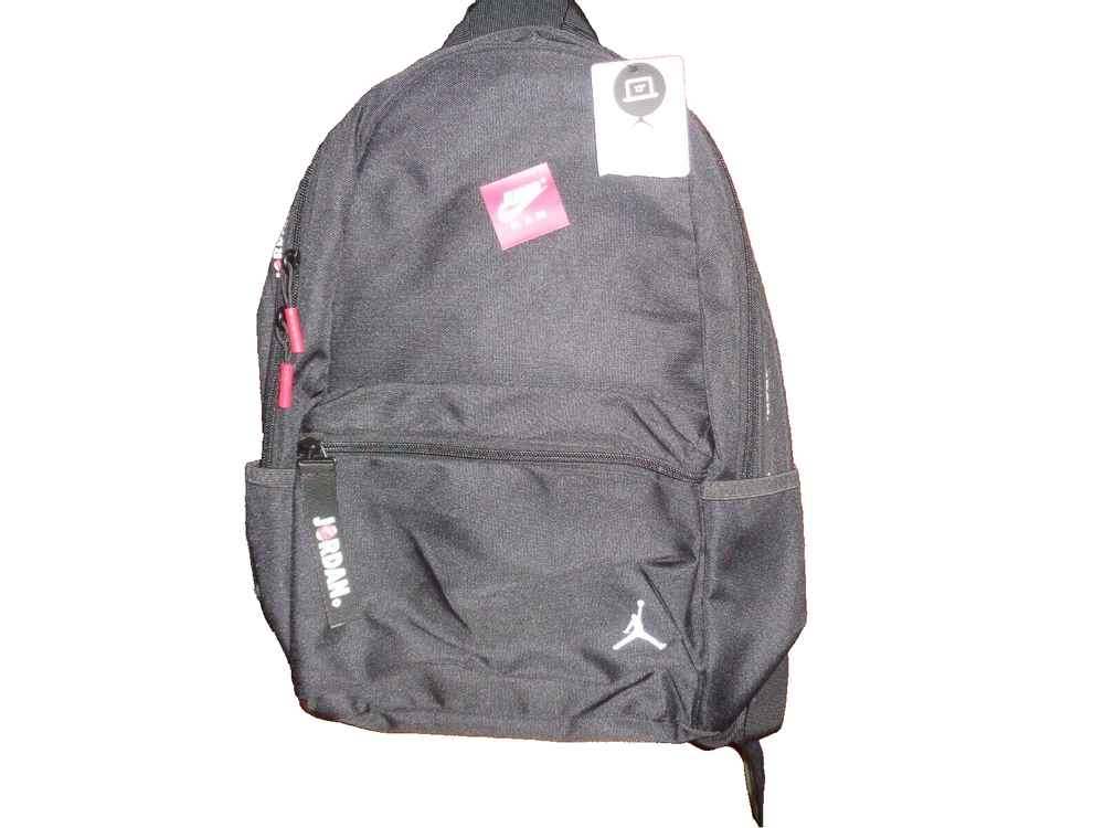 NWT! Nike Air Jordan Jumpman Backpack Logo Black Size L 9A0505-023